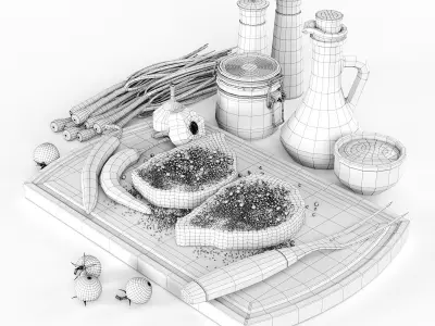 Still Life Black Angus Steak 3D model