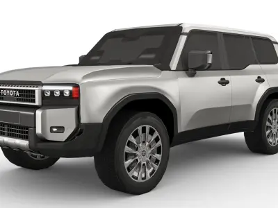 Toyota Land Cruiser 250 Prado 2024 Low-poly 3D model