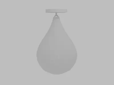  Free Round Punch Bag  Free low-poly 3D model