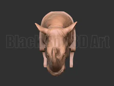 Rhino Chair Sofa decoration statue  3D print model
