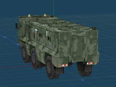 Kamaz-63968 Tayfun  Low-poly 3D model