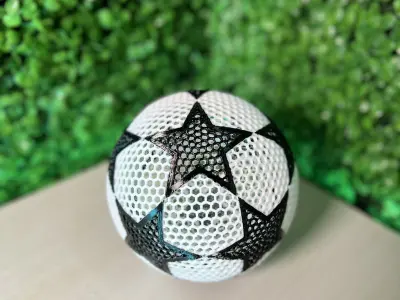 AIRLESS STAR BALL - SOCCER BALL WITH STAR - CHAMPION LEAGUE 3D print model