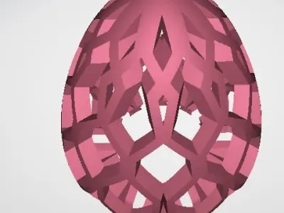 Egg Shaped Lamp housing Free 3D print model