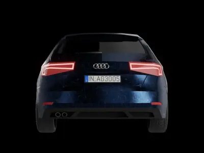 Audi A3 2016 - LOWPOLY Game ready Low-poly 3D model