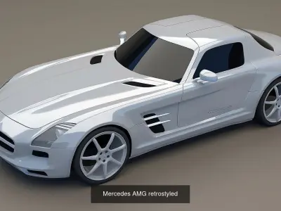 Mercedes AMG car collection 3D Model Pack