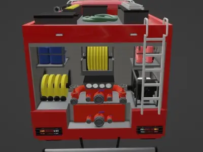 MAN TGA 26 440 Firetruck 3D model