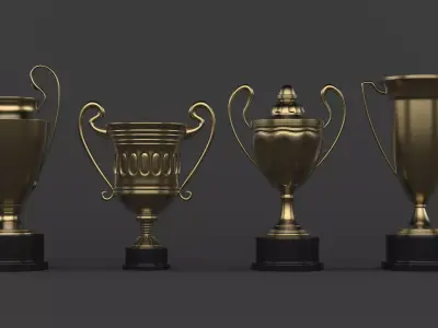 Trophy Cup Collection 3D model order