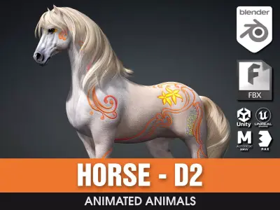Horse-D2 3D model