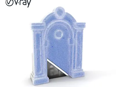 Mystical Archway with Symbols Model Pack Low-poly 3D model