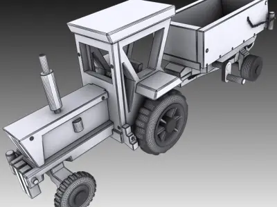 Toy Tractor 3D model