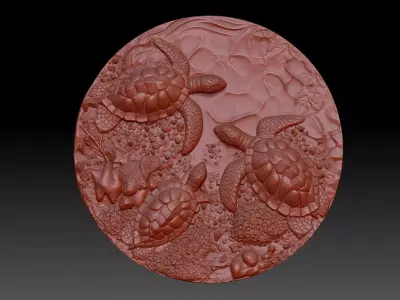 Turtles 3D print model