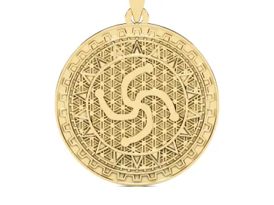 Amulet-symbol of family Pendant 3D print model
