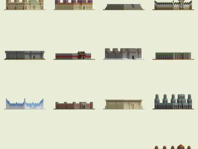 Collection of  Minecraft Walls 