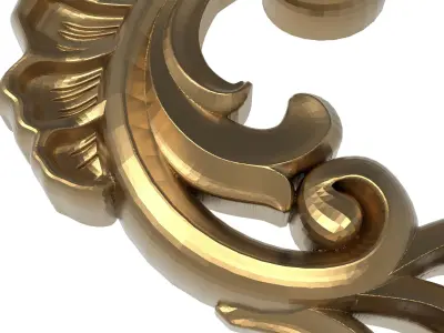 decorative pattern ready for 3D printing 3D model 9