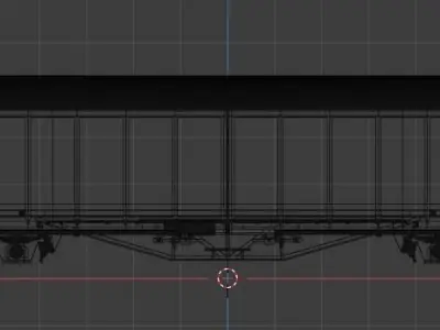 H0 1-87 scale Hbillns 302 freight car 3D print model