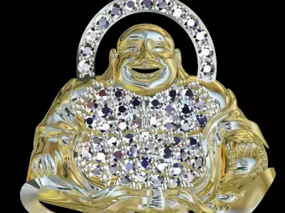 Maitreya buddha pendant 3D print model