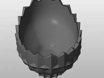 dhalia oval bowl for fruit  3D model