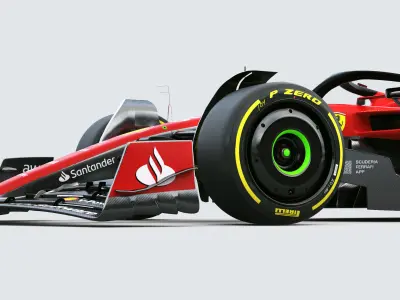 F1 Ferrari SF23 2023 3D model