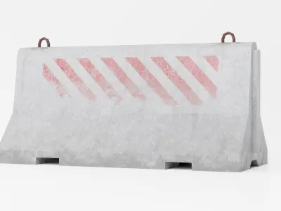 Lowpoly Road traffic cone and orange cone Low-poly 3D model