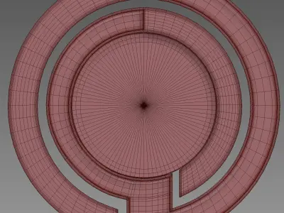 Zebra Mirror - Pont des Arts 3D model