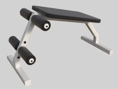 professional bench press 02 3D model