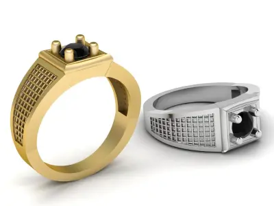 Mens Fashion Ring 3d Printable Model 3D print model