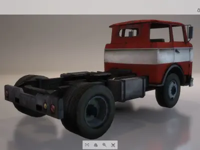 Vehicle - Truck 08 Low-poly 3D model