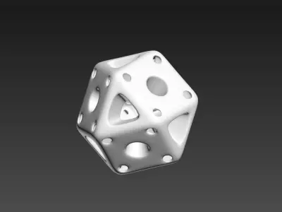 Mathematical  art 3D print model