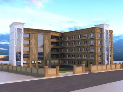 0204 - School Architecture Project - 2D Drawings - 3D Files 3D model