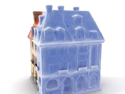 Charming Vintage Building model pack Low-poly 3D model