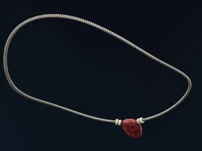 Treasure Necklace Low-poly 3D model