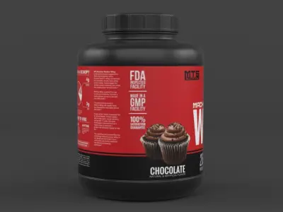 Protein Powder 3D model