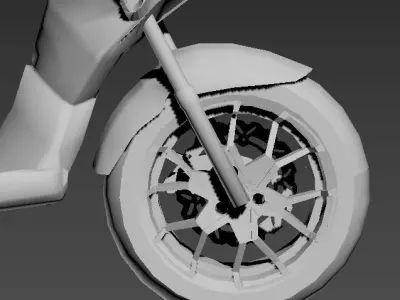 mbk stunt yamaha slider BCD Low-poly 3D model