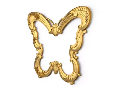 carved frame mirror cnc and 3d printing04 3D print model
