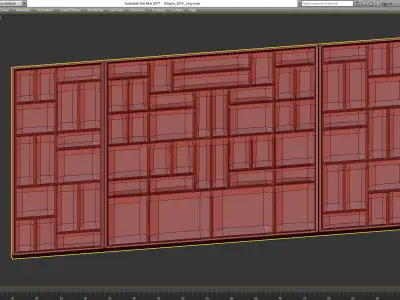 Headboard Premium 3d model Low-poly 3D model