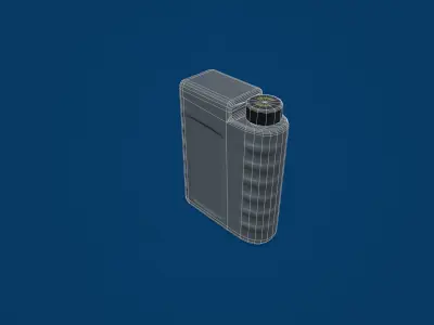 Engine Oil Bottle Low-poly 3D model