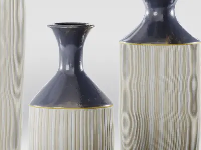 decorative vase 3D model 3