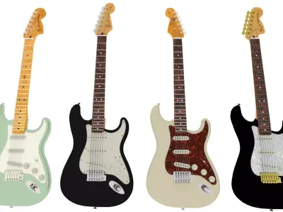 Fender Stratocaster Free 3D model
