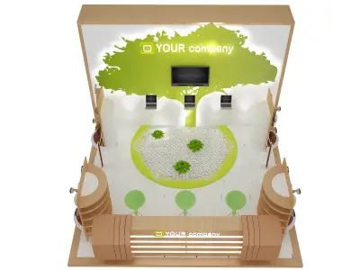  Booth Exhibition Stand a47 3D model