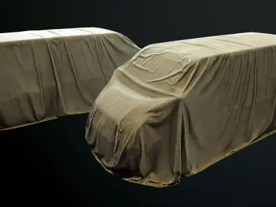 Car Cover g Low-poly 3D model