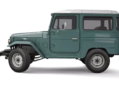 Car FJ Cruiser 1980 Low-poly 3D model