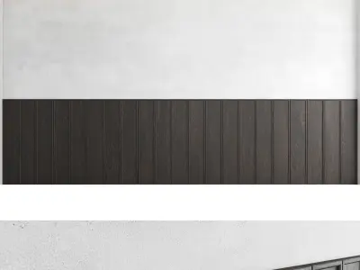 Decorative wall panel set 44 3D model