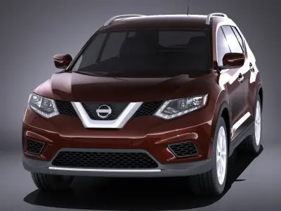 Nissan Rogue 2016 VRAY 3D model