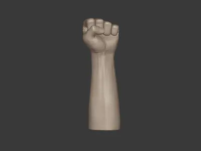 Hand Figurine Low-poly 3D model
