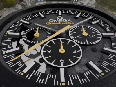 Omega Speedmaster INSIDE 3D MODEL 3D model