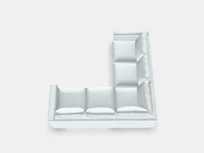 VIMLE Corner sofa 4-seat 5 Low-poly 3D model