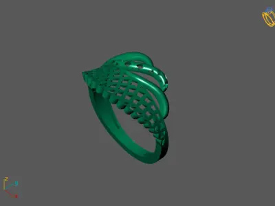 Fancy Womens Rings Plain Rings Ready STL 3DM Models Rings 3D print model 9