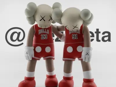 Kaws Chicago Bulls Along The Way for Print 3D print model