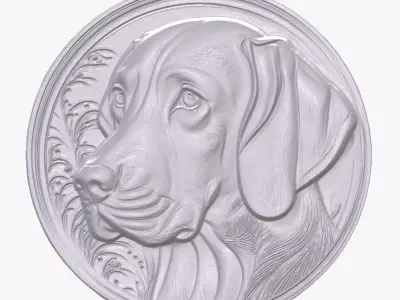 Vizsla 3 basrelief for 3D printing 3D print model