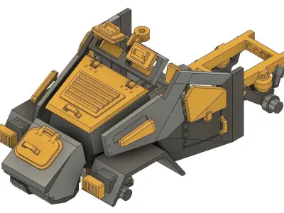 Armored Car - 28mm Sci-Fi 3D print model